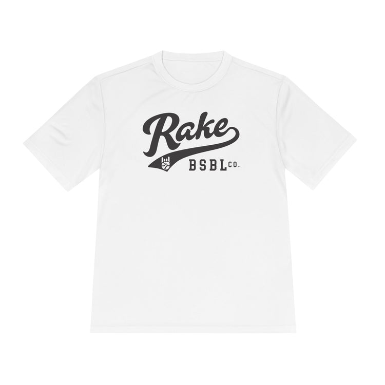 Rake Script Dry Fit Tee - Rake Baseball Company - RAKE BASEBALL | BASEBALL T-SHIRT | BASEBALL CLOTHING | GOOD VIBES ONLY