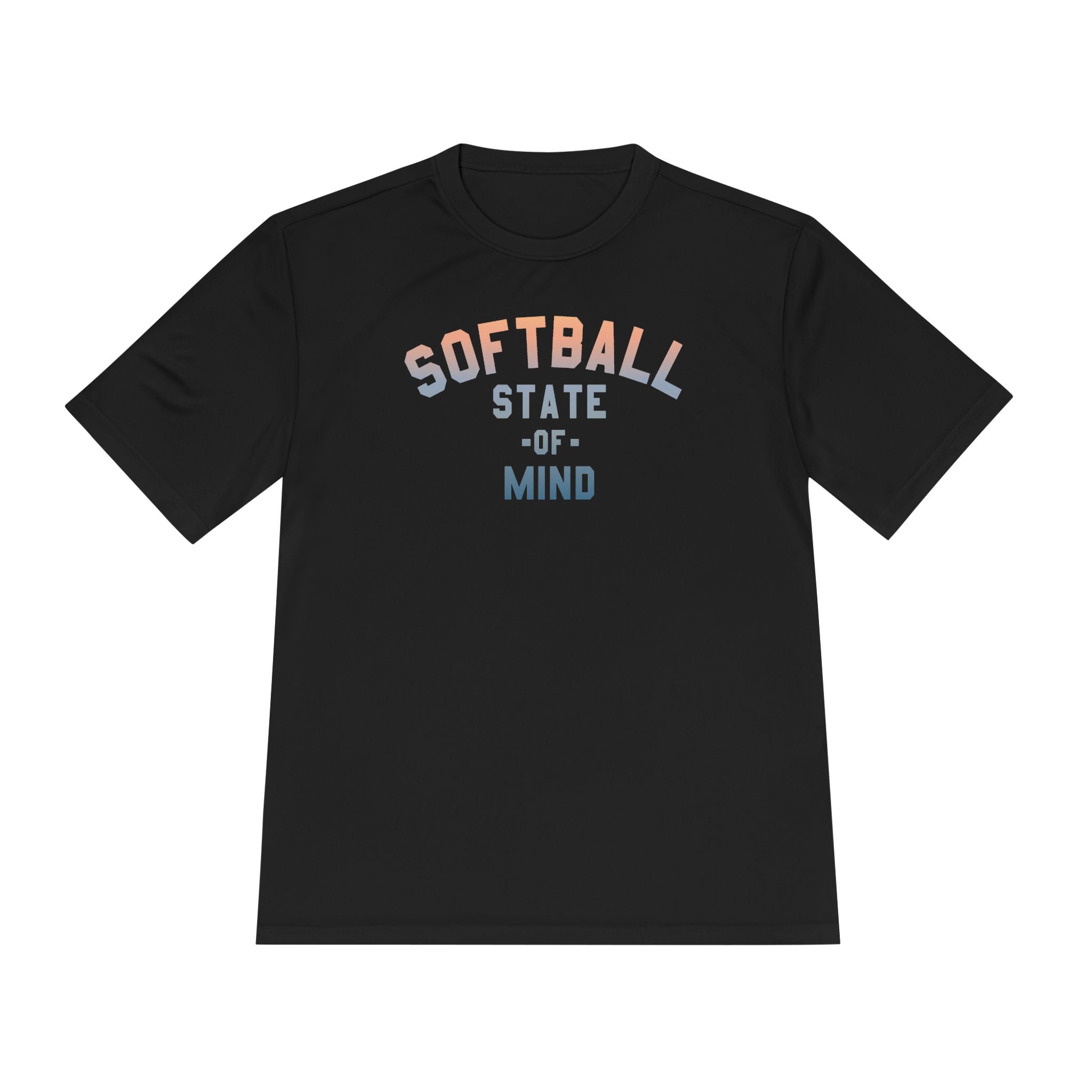 Softball State of Mind Dry Fit Tee - Rake Baseball Company - RAKE BASEBALL | BASEBALL T-SHIRT | BASEBALL CLOTHING | GOOD VIBES ONLY