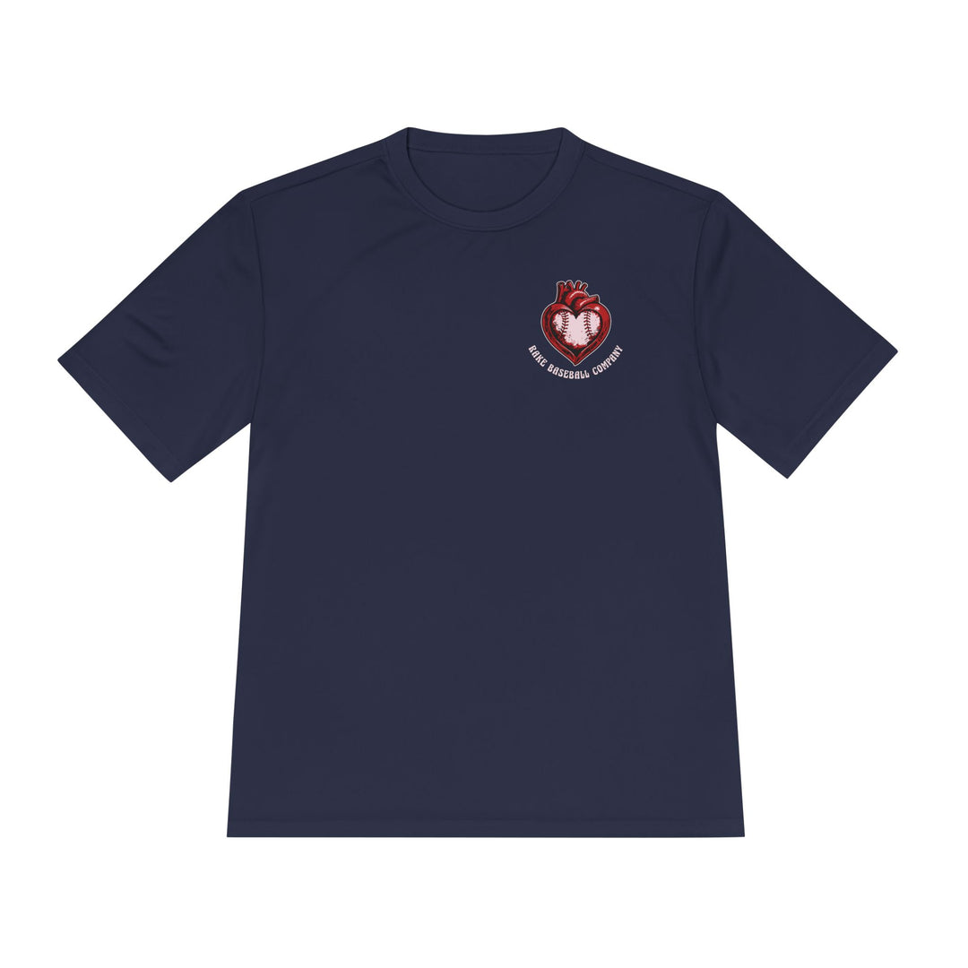 True Amor Baseball Dry Fit Tee - Rake Baseball Company - RAKE BASEBALL | BASEBALL T-SHIRT | BASEBALL CLOTHING | GOOD VIBES ONLY