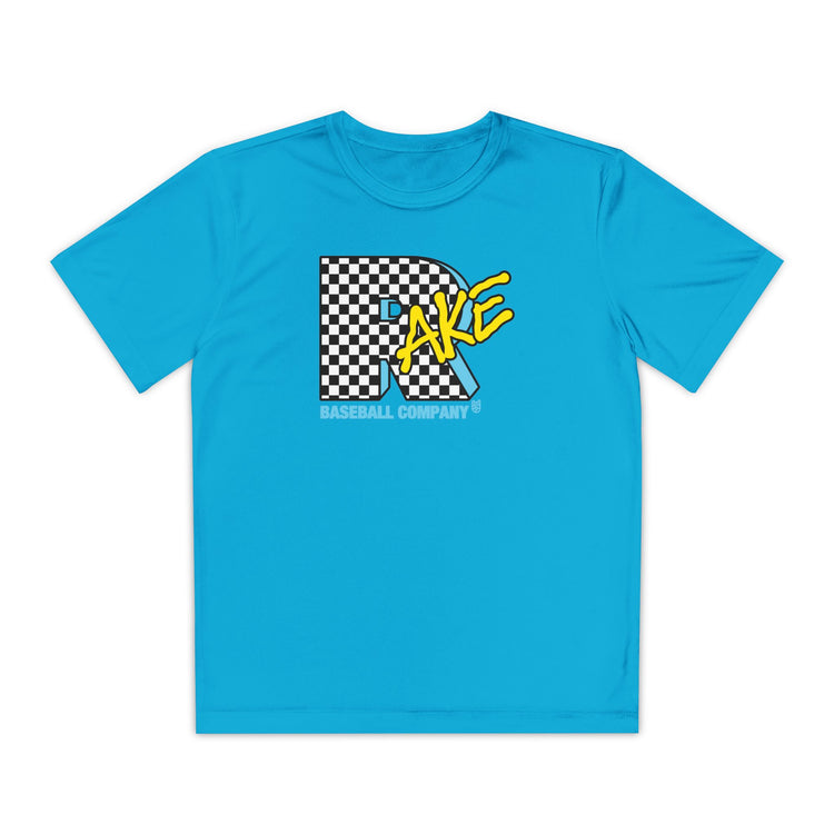 Kids Rake TV Dry Fit Tee - Rake Baseball Company - RAKE BASEBALL | BASEBALL T-SHIRT | BASEBALL CLOTHING | GOOD VIBES ONLY