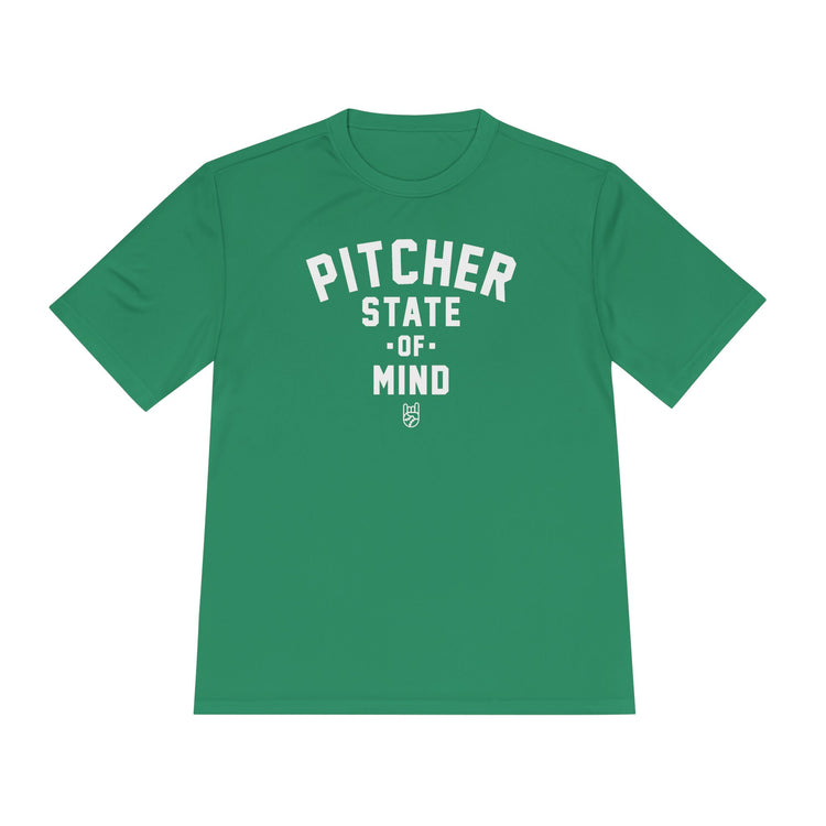 Pitcher State Of Mind Dry Fit Tee - Rake Baseball Company - RAKE BASEBALL | BASEBALL T-SHIRT | BASEBALL CLOTHING | GOOD VIBES ONLY