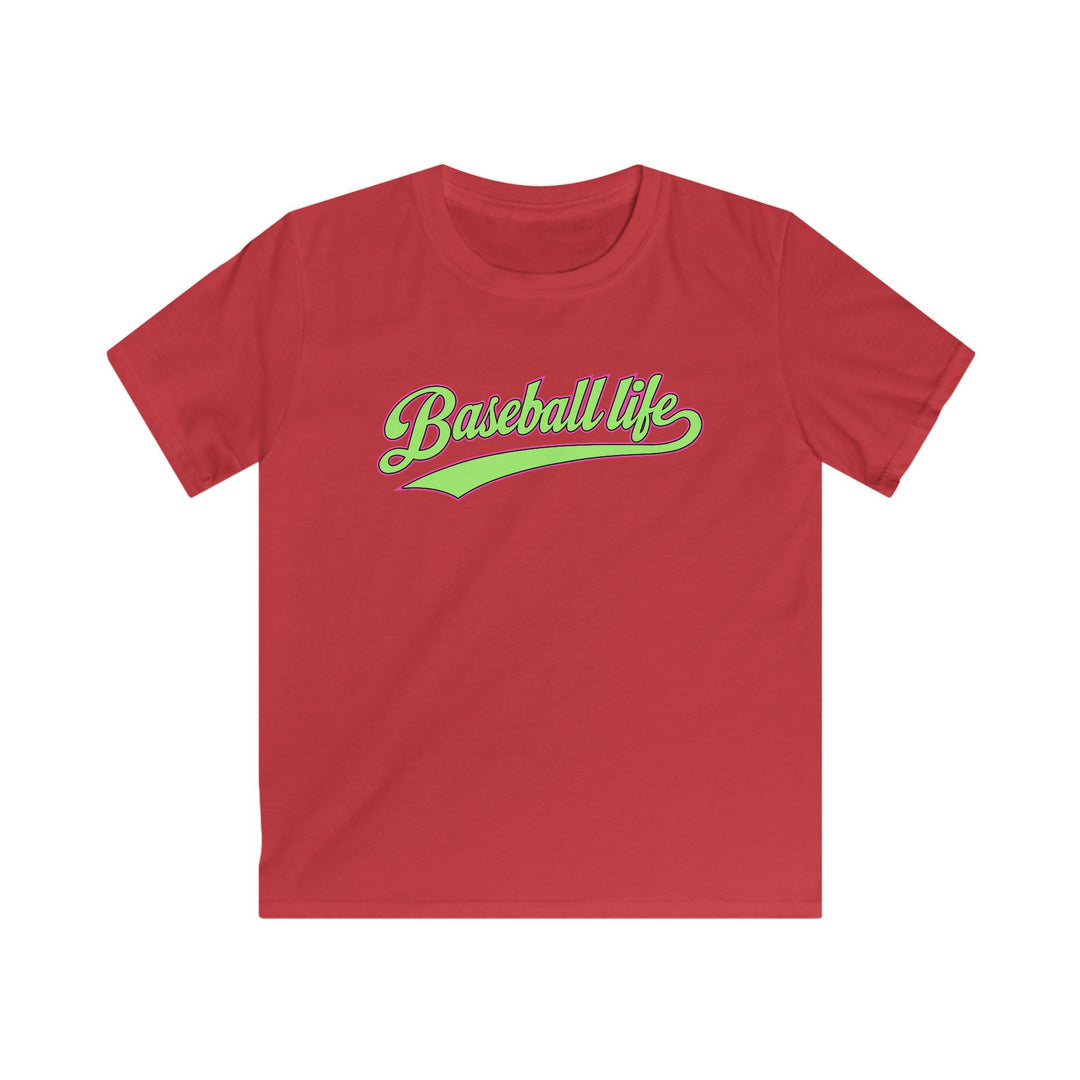 Kids Baseball Life Green Edition Tee