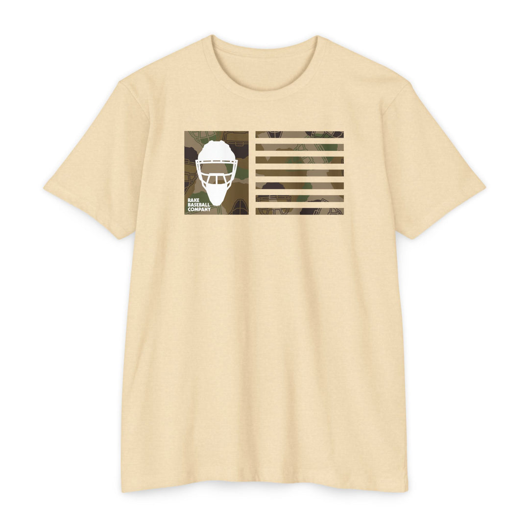 Camo Hockey Mask Flag Tee