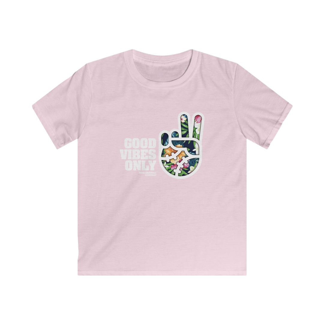 Kids Good Vibes Only Floral Addition Tee