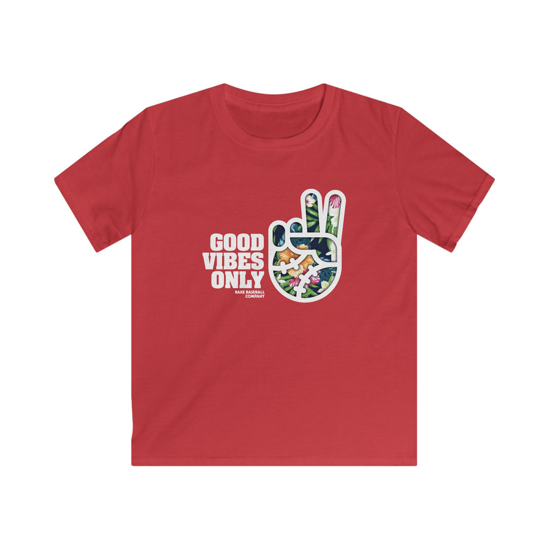 Kids Good Vibes Only Floral Addition Tee