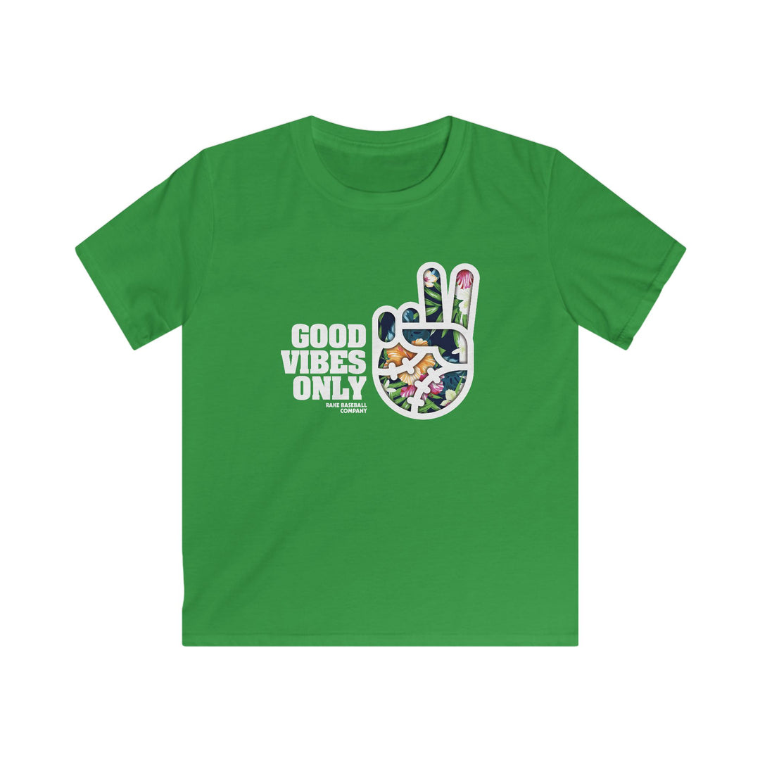 Kids Good Vibes Only Floral Addition Tee