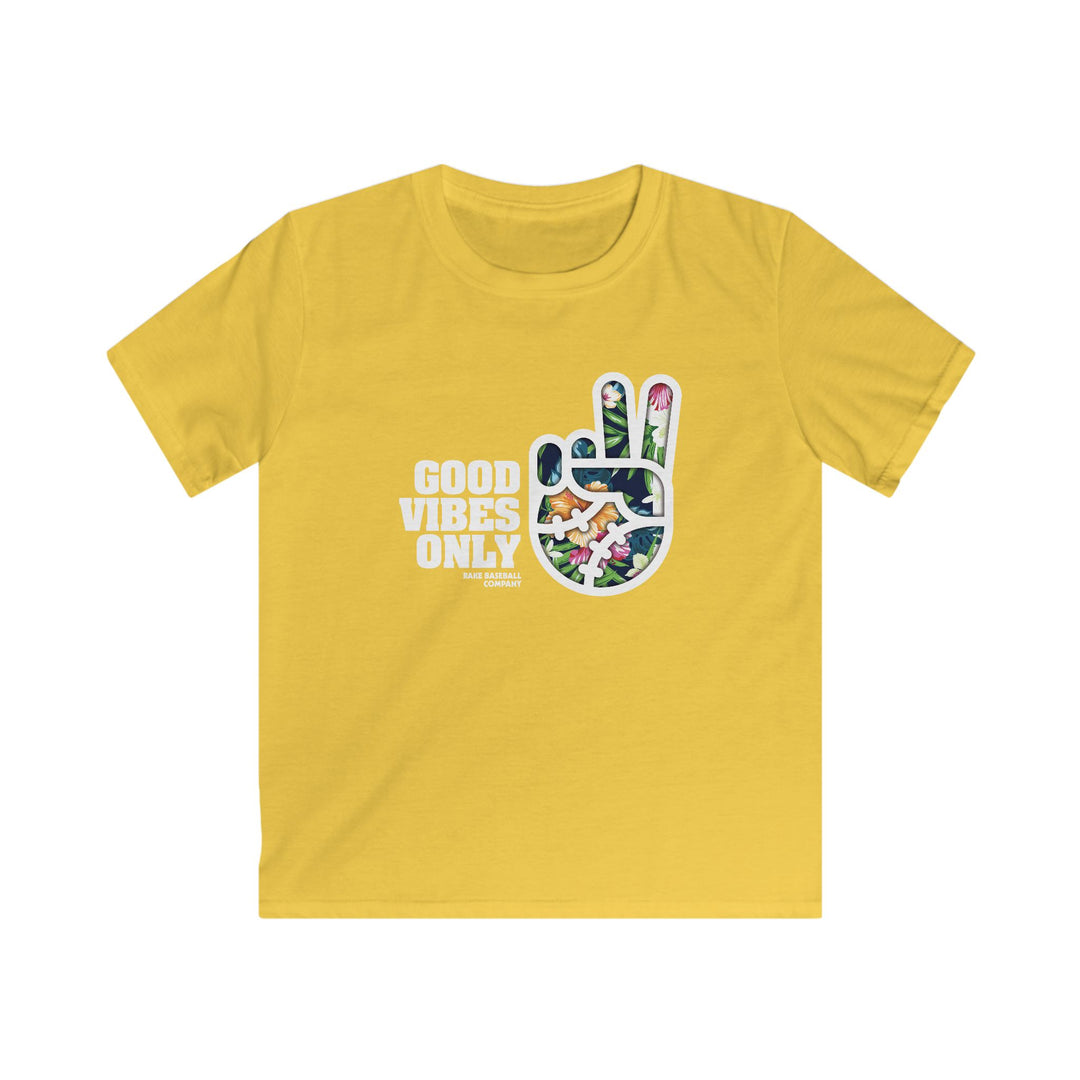 Kids Good Vibes Only Floral Addition Tee