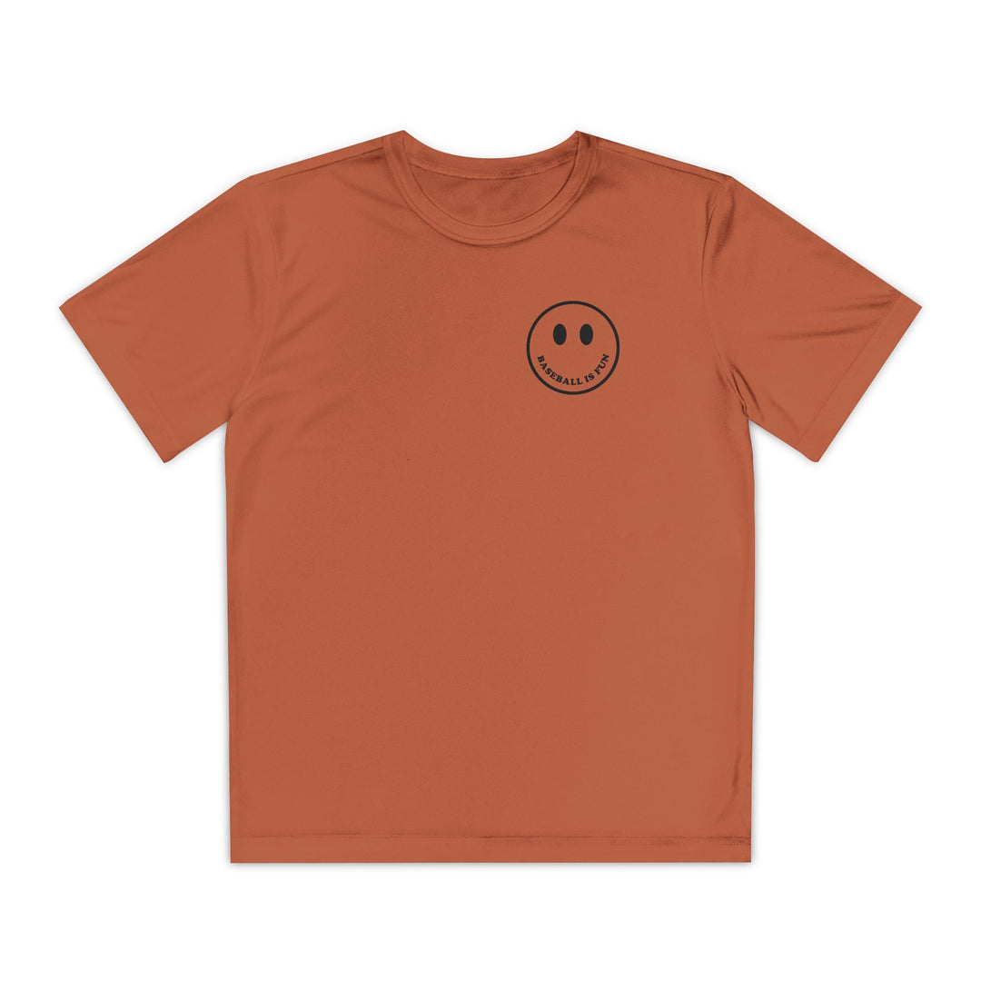 Kids Baseball Is Fun Dry Fit Tee - Rake Baseball Company - RAKE BASEBALL | BASEBALL T-SHIRT | BASEBALL CLOTHING | GOOD VIBES ONLY