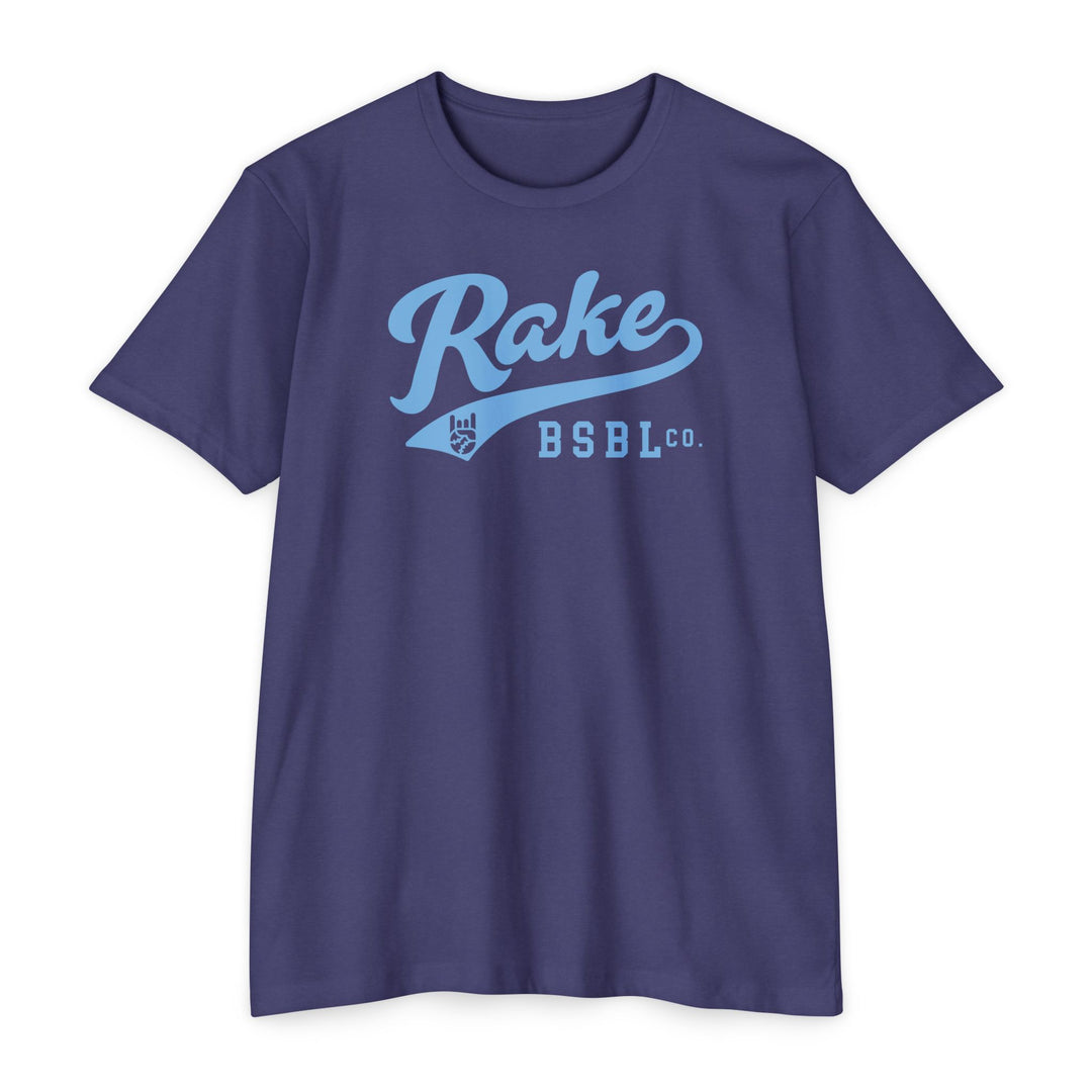 Rake Light Blue Script Tee