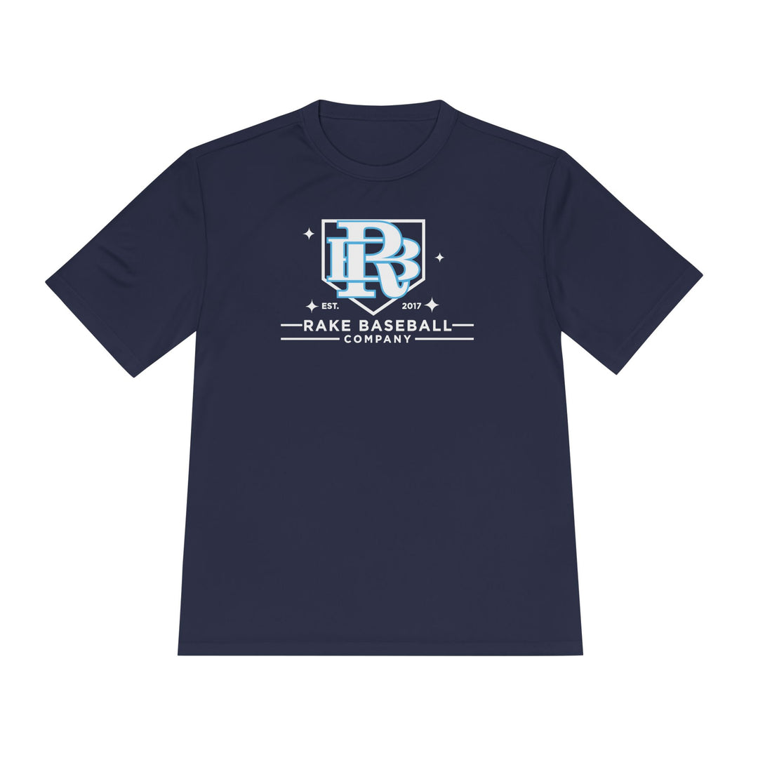 Rake Baseball Homeplate Tee Dry Fit Tee - Rake Baseball Company - RAKE BASEBALL | BASEBALL T-SHIRT | BASEBALL CLOTHING | GOOD VIBES ONLY