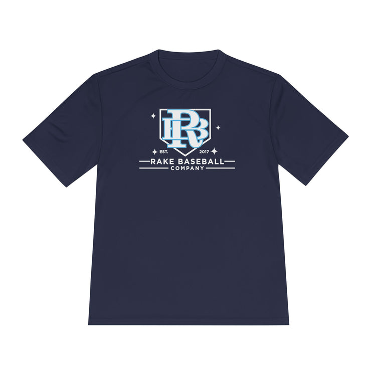 Rake Baseball Homeplate Tee Dry Fit Tee - Rake Baseball Company - RAKE BASEBALL | BASEBALL T-SHIRT | BASEBALL CLOTHING | GOOD VIBES ONLY