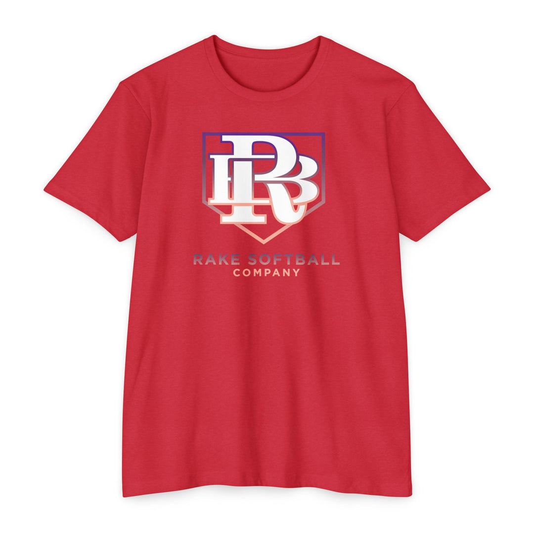 RB Homeplate Softball Tee - Rake Baseball Company - RAKE BASEBALL | BASEBALL T-SHIRT | BASEBALL CLOTHING | GOOD VIBES ONLY