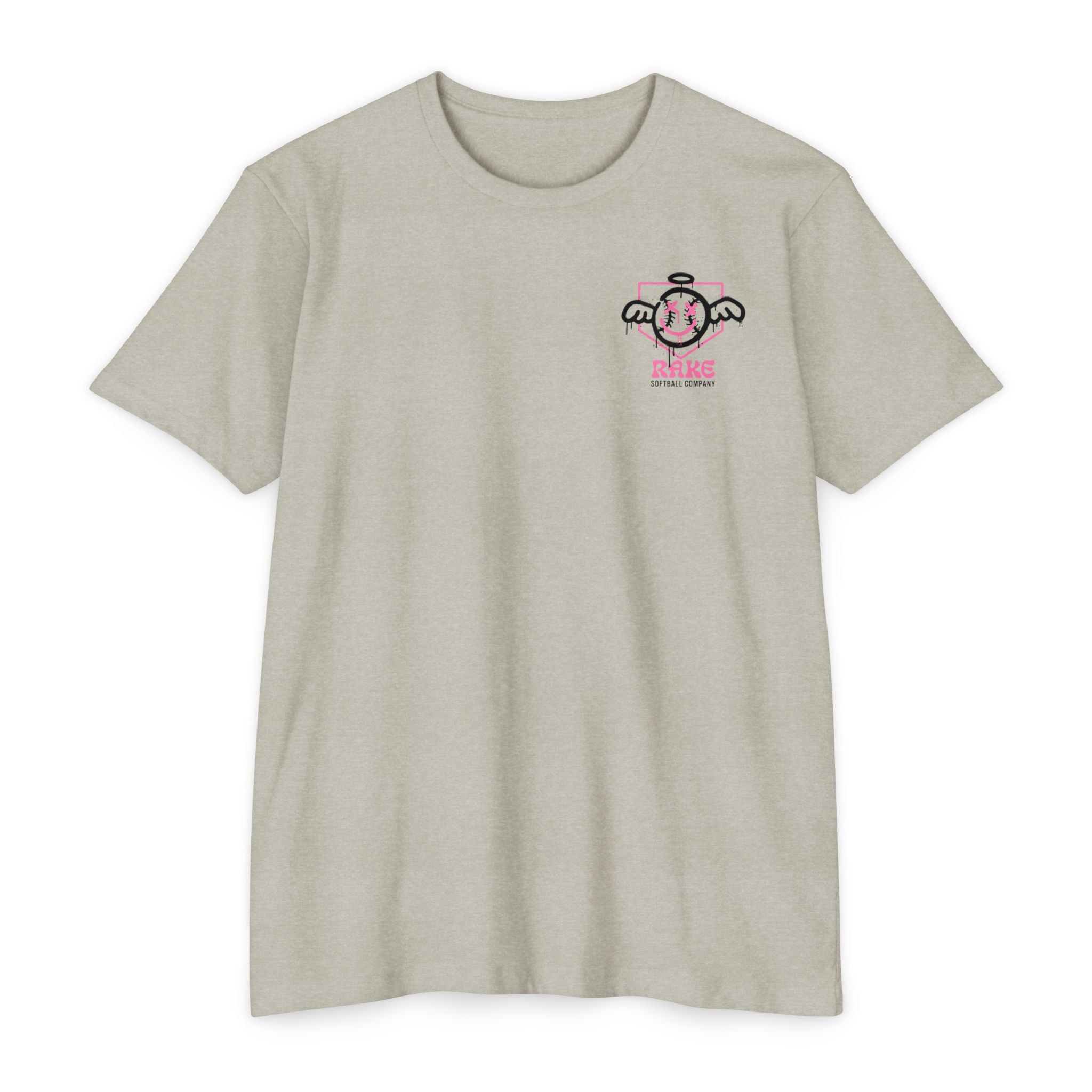 She Angel Drip Softball Tee - Rake Baseball Company - RAKE BASEBALL | BASEBALL T-SHIRT | BASEBALL CLOTHING | GOOD VIBES ONLY