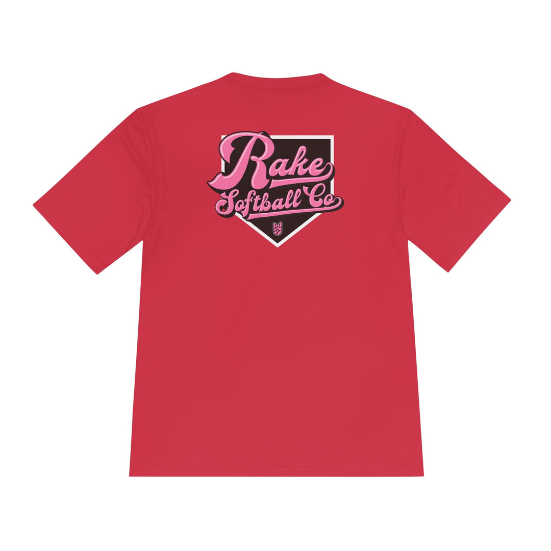 Rake Softball Co. Dry Fit Tee - Rake Baseball Company - RAKE BASEBALL | BASEBALL T-SHIRT | BASEBALL CLOTHING | GOOD VIBES ONLY
