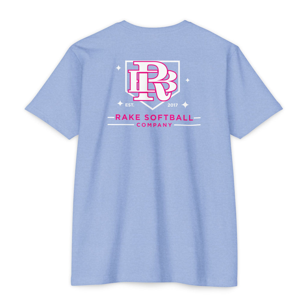 RB Homeplate Softball Tee - Rake Baseball Company - RAKE BASEBALL | BASEBALL T-SHIRT | BASEBALL CLOTHING | GOOD VIBES ONLY