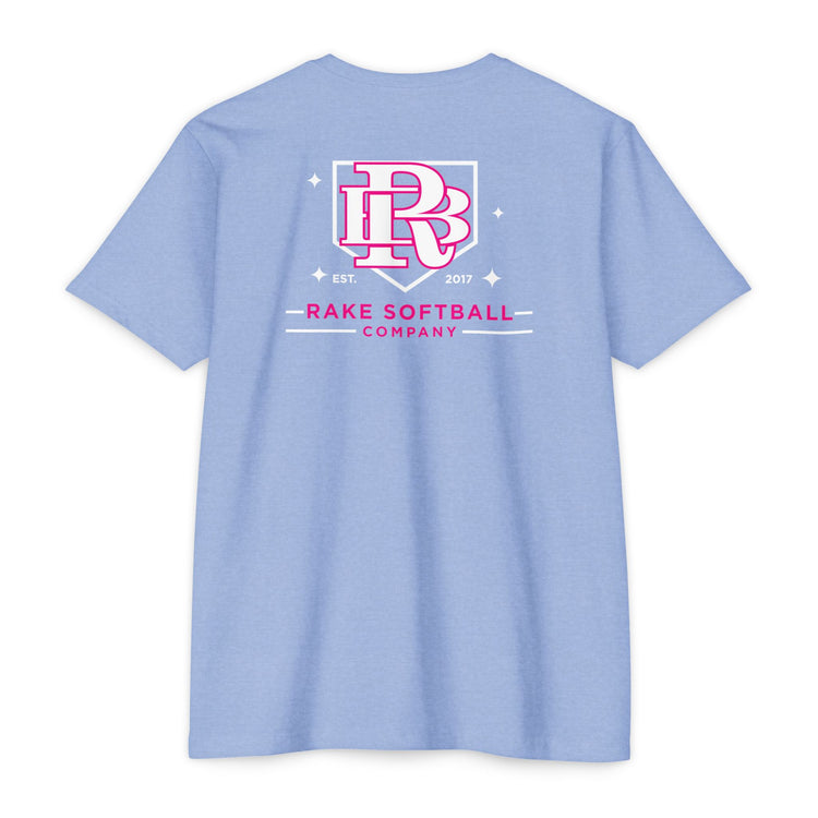 RB Homeplate Softball Tee - Rake Baseball Company - RAKE BASEBALL | BASEBALL T-SHIRT | BASEBALL CLOTHING | GOOD VIBES ONLY