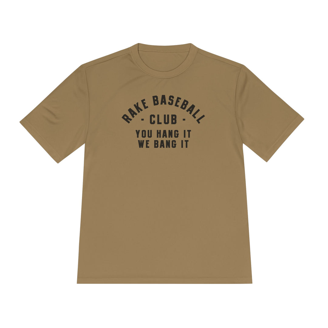 Rake Baseball Club Dry Fit Tee - Rake Baseball Company - RAKE BASEBALL | BASEBALL T-SHIRT | BASEBALL CLOTHING | GOOD VIBES ONLY