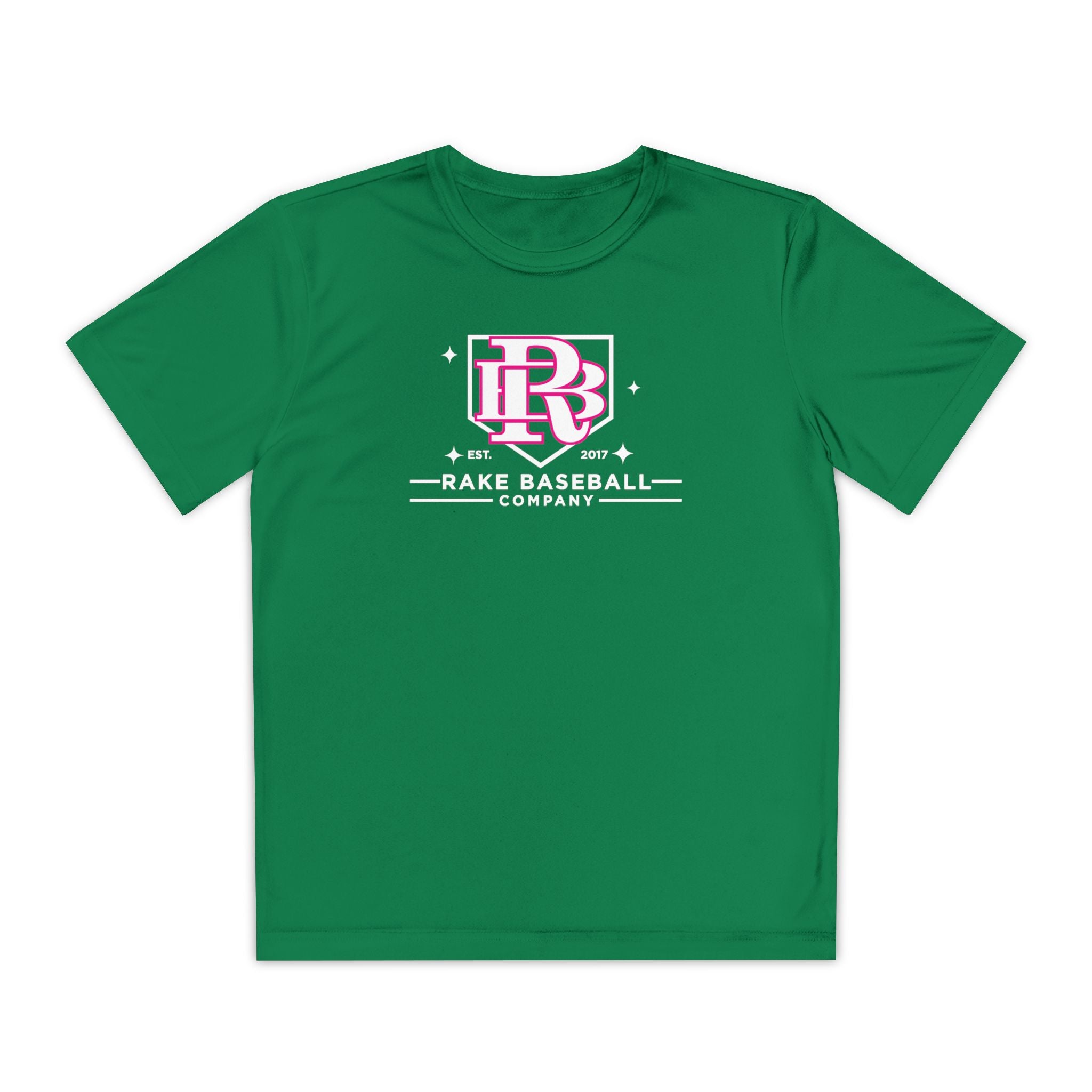 Kids Rake Baseball Homeplate Tee Dry Fit Tee - Rake Baseball Company - RAKE BASEBALL | BASEBALL T-SHIRT | BASEBALL CLOTHING | GOOD VIBES ONLY