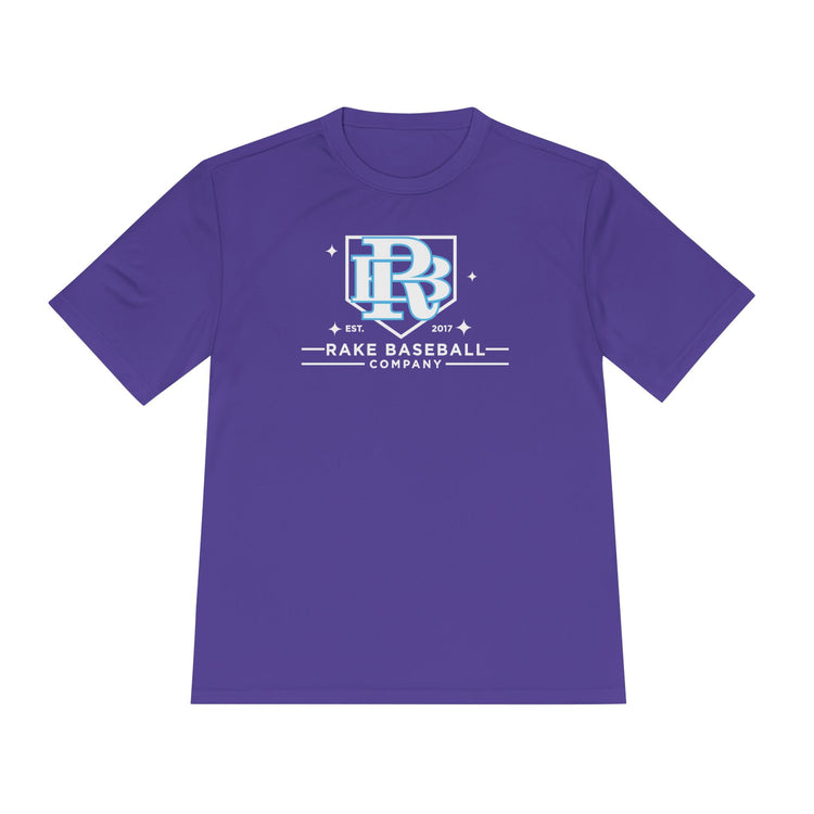 Rake Baseball Homeplate Tee Dry Fit Tee - Rake Baseball Company - RAKE BASEBALL | BASEBALL T-SHIRT | BASEBALL CLOTHING | GOOD VIBES ONLY
