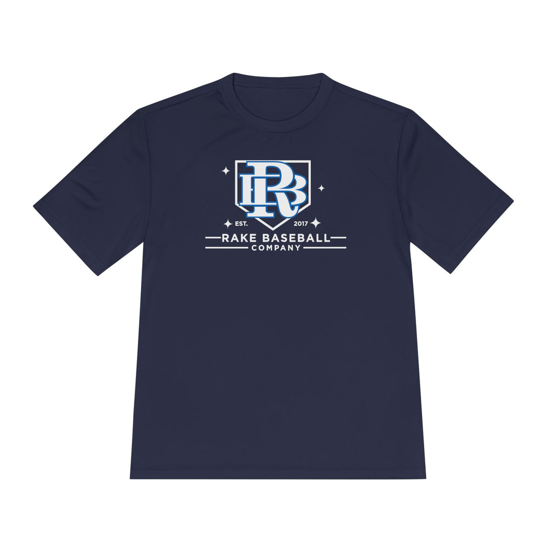 Rake Baseball Homeplate Tee Dry Fit Tee - Rake Baseball Company - RAKE BASEBALL | BASEBALL T-SHIRT | BASEBALL CLOTHING | GOOD VIBES ONLY