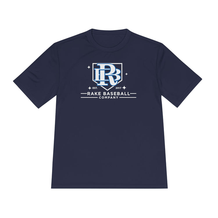 Rake Baseball Homeplate Tee Dry Fit Tee - Rake Baseball Company - RAKE BASEBALL | BASEBALL T-SHIRT | BASEBALL CLOTHING | GOOD VIBES ONLY