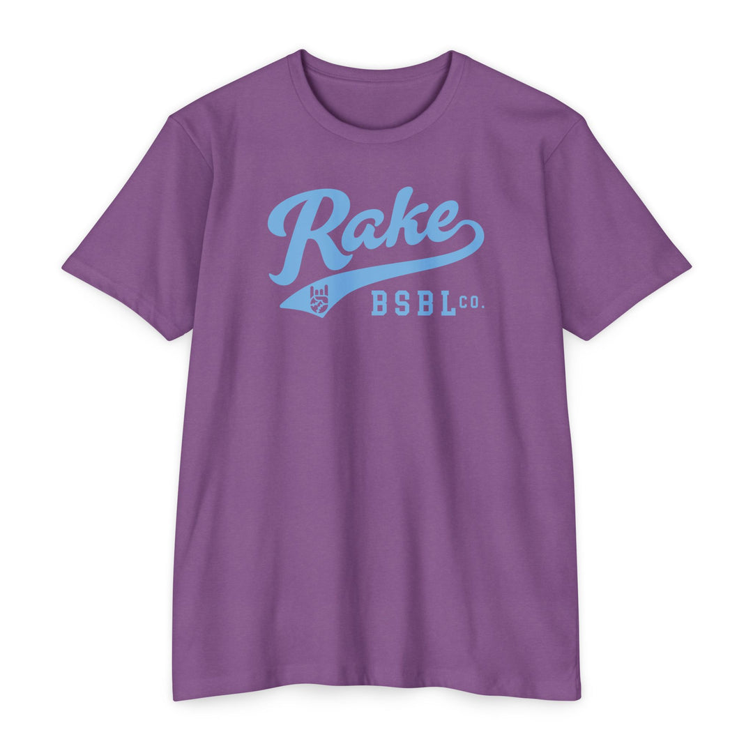 Rake Light Blue Script Tee