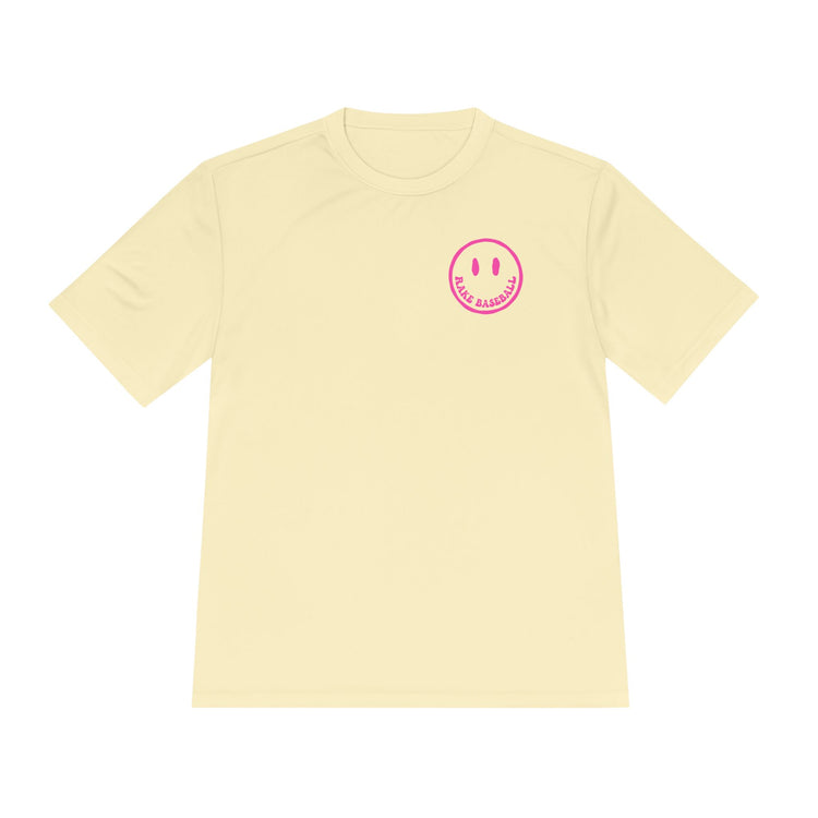 Rake Smile Dry Fit Tee - Rake Baseball Company - RAKE BASEBALL | BASEBALL T-SHIRT | BASEBALL CLOTHING | GOOD VIBES ONLY