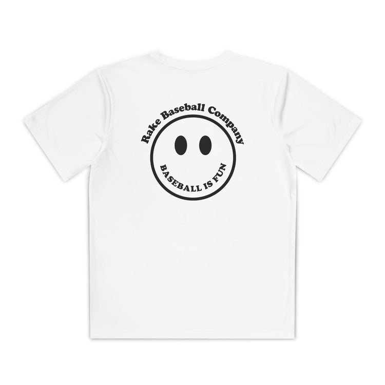 Kids Baseball Is Fun Dry Fit Tee - Rake Baseball Company - RAKE BASEBALL | BASEBALL T-SHIRT | BASEBALL CLOTHING | GOOD VIBES ONLY