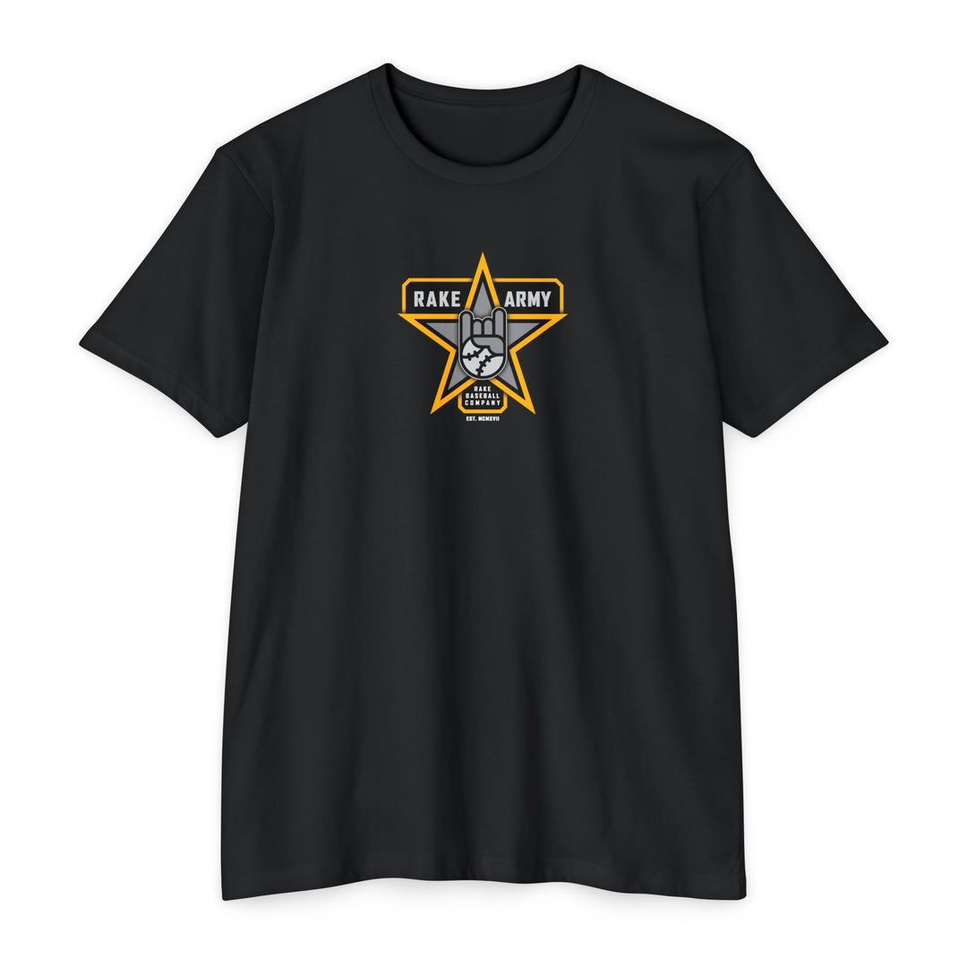 Rake Army Tee - Rake Baseball Company - RAKE BASEBALL | BASEBALL T-SHIRT | BASEBALL CLOTHING | GOOD VIBES ONLY