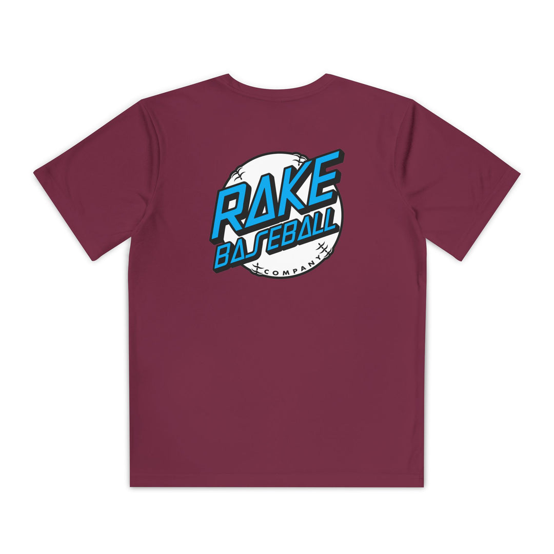 Kids Rake Dot Dry Fit Tee - Rake Baseball Company - RAKE BASEBALL | BASEBALL T-SHIRT | BASEBALL CLOTHING | GOOD VIBES ONLY