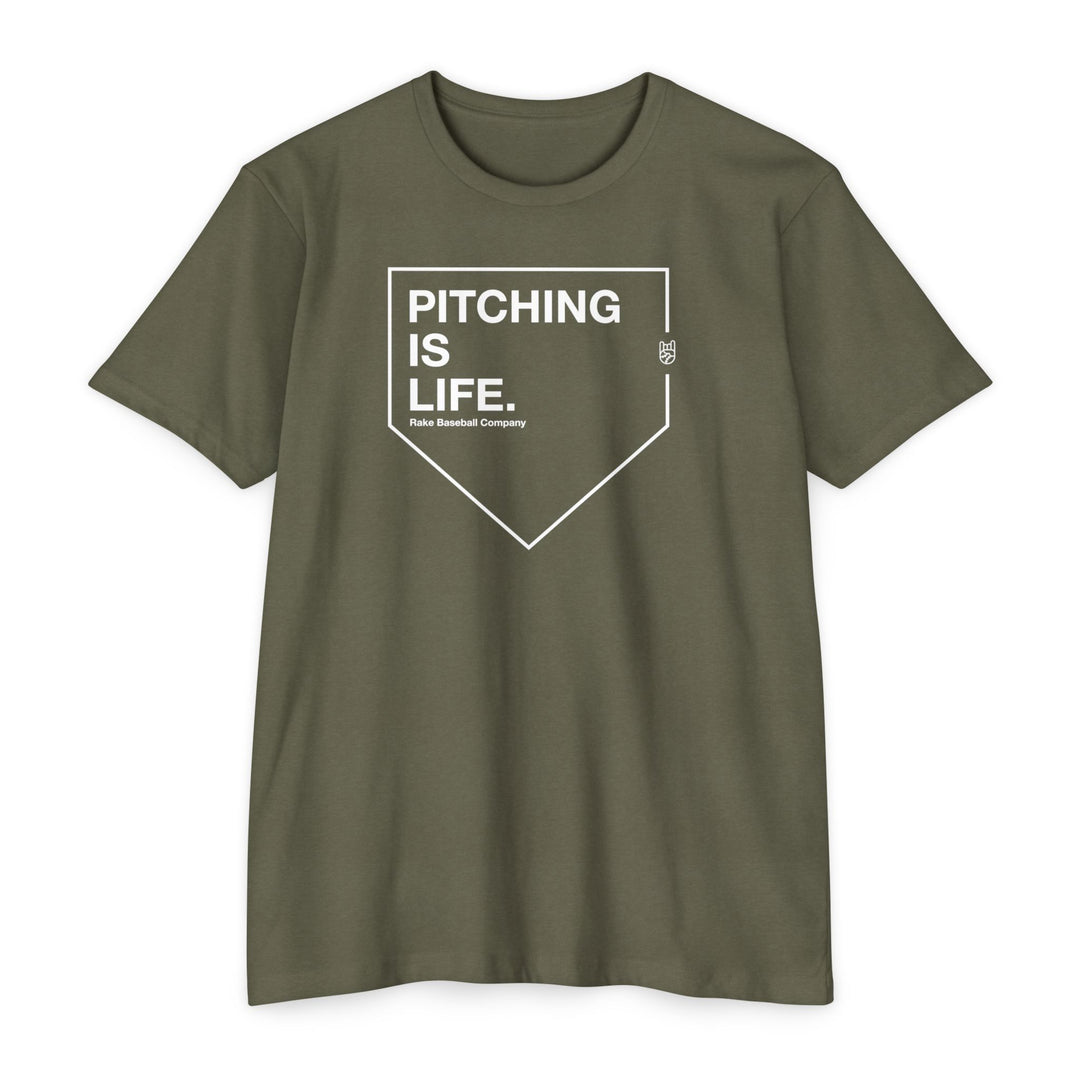 Pitching is Life Baseball Tee