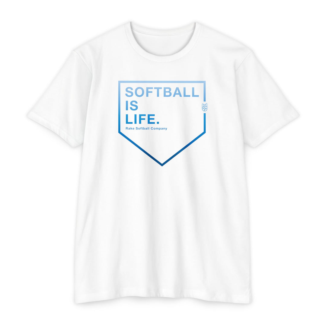 Softball Is Life Tee - Rake Baseball Company - RAKE BASEBALL | BASEBALL T-SHIRT | BASEBALL CLOTHING | GOOD VIBES ONLY