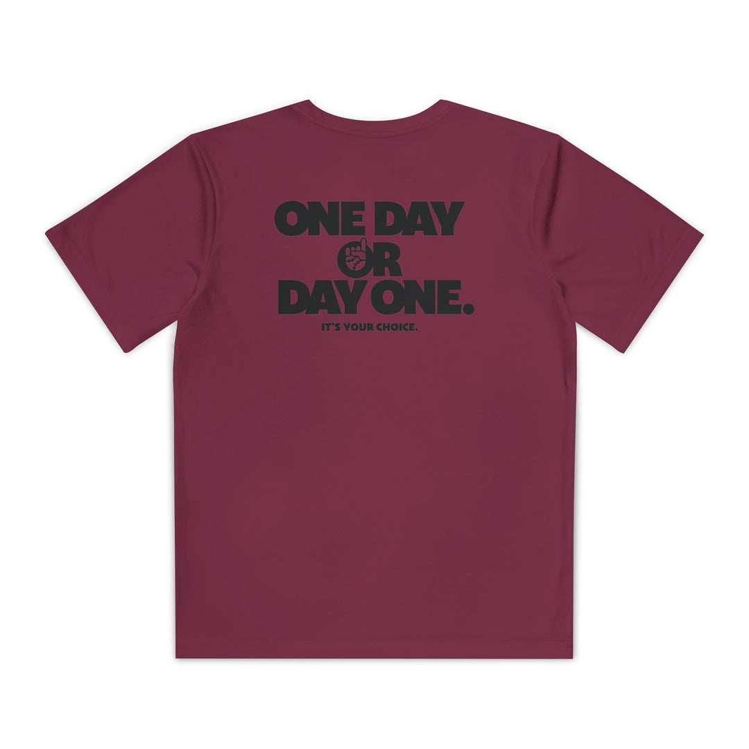 Kids One Day or Day One Dry Fit Tee - Rake Baseball Company - RAKE BASEBALL | BASEBALL T-SHIRT | BASEBALL CLOTHING | GOOD VIBES ONLY