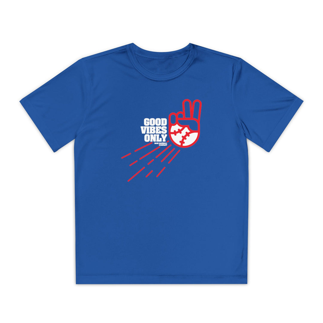 Kids Los Angeles Inspired GVO Dry Fit Tee - Rake Baseball Company - RAKE BASEBALL | BASEBALL T-SHIRT | BASEBALL CLOTHING | GOOD VIBES ONLY