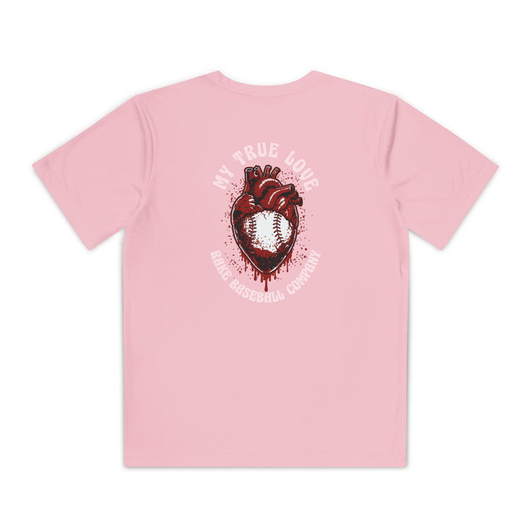 Kids My True Love Baseball Dry Fit Tee - Rake Baseball Company - RAKE BASEBALL | BASEBALL T-SHIRT | BASEBALL CLOTHING | GOOD VIBES ONLY