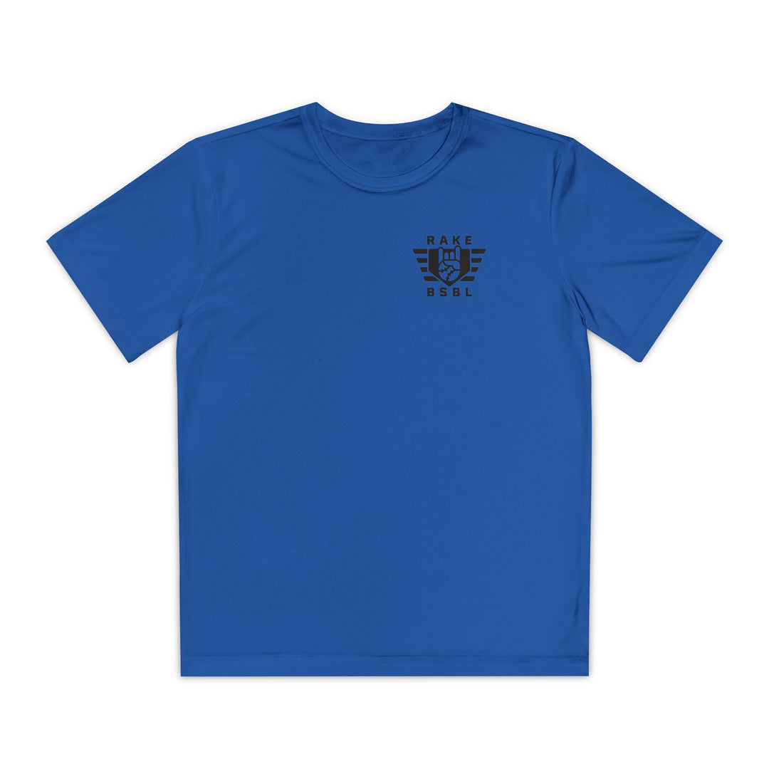 Kids Rake Flag Dry Fit Tee - Rake Baseball Company - RAKE BASEBALL | BASEBALL T-SHIRT | BASEBALL CLOTHING | GOOD VIBES ONLY