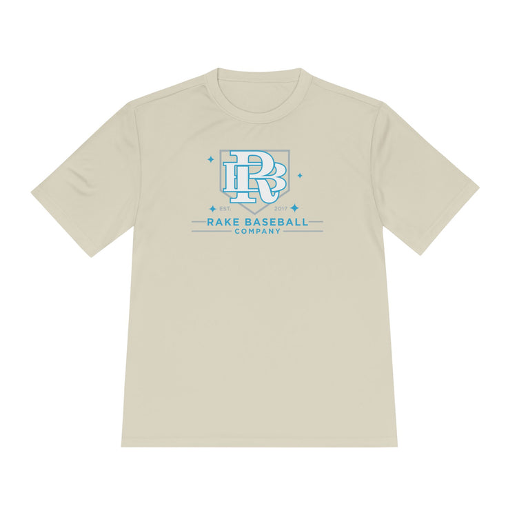 Rake Baseball Homeplate Tee Dry Fit Tee - Rake Baseball Company - RAKE BASEBALL | BASEBALL T-SHIRT | BASEBALL CLOTHING | GOOD VIBES ONLY