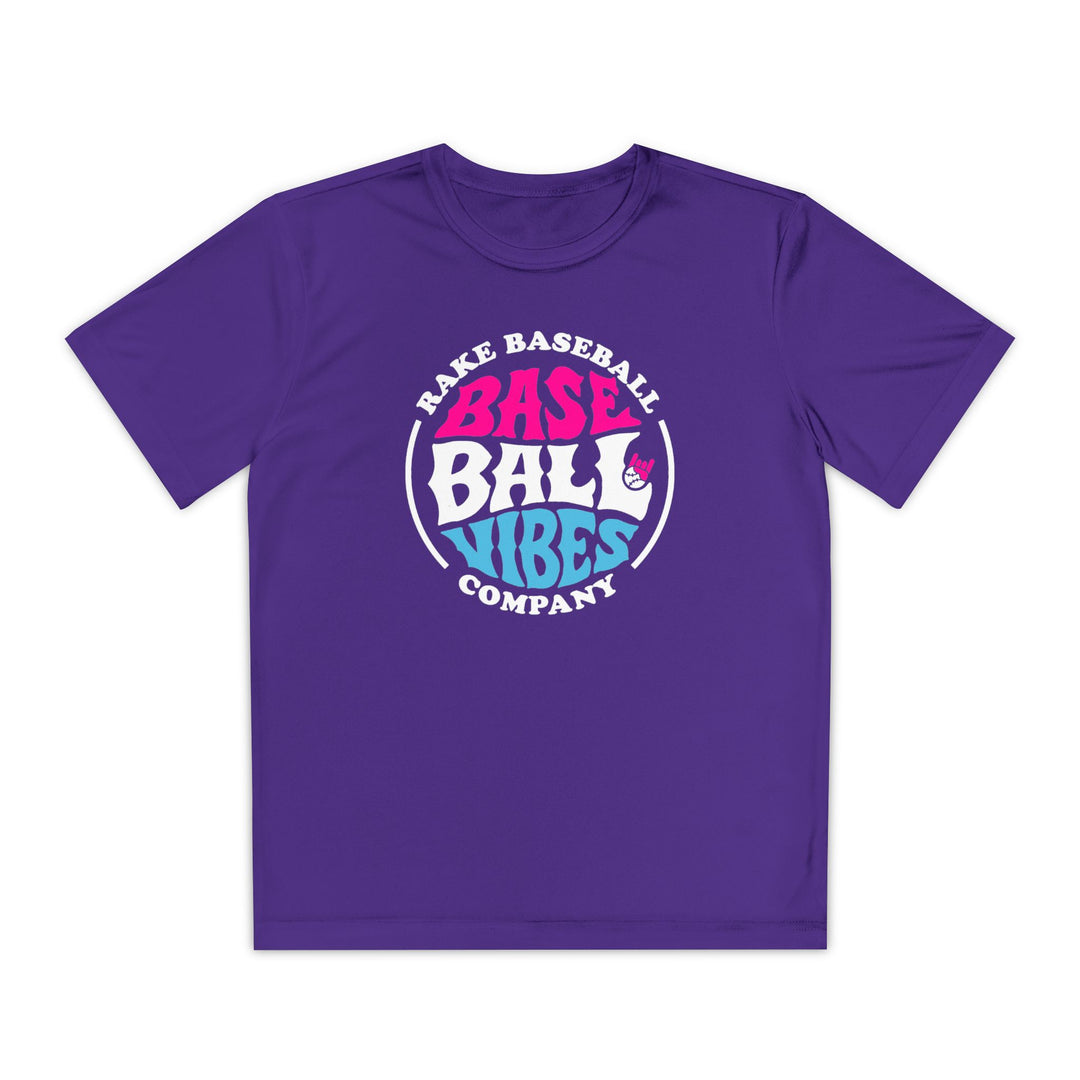 Kids Baseball Vibes Dry Fit Tee