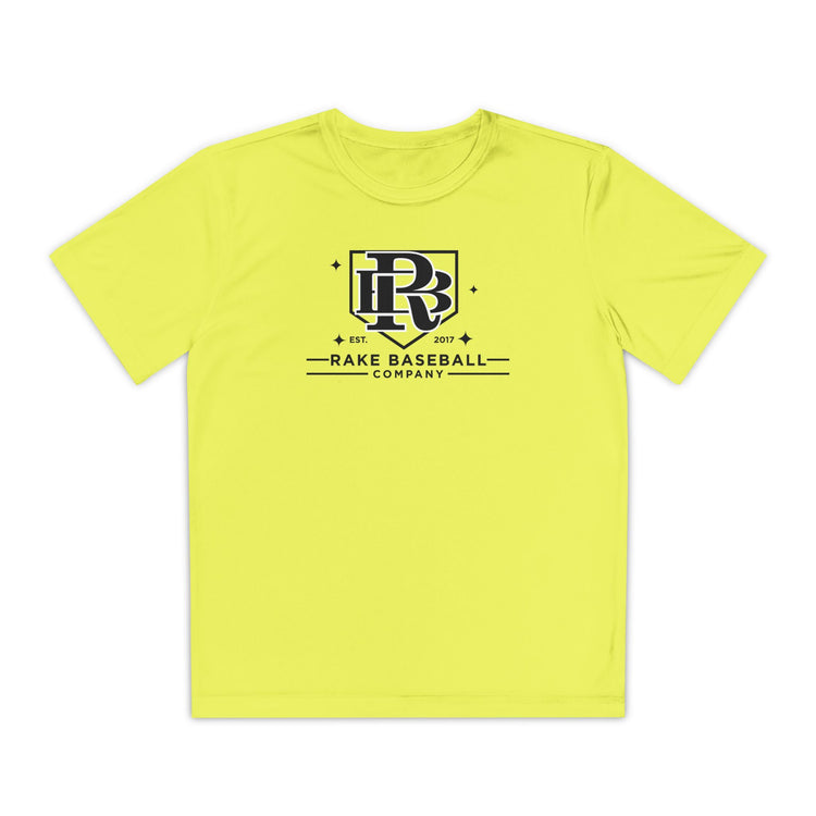 Kids Rake Baseball Homeplate Tee Dry Fit Tee - Rake Baseball Company - RAKE BASEBALL | BASEBALL T-SHIRT | BASEBALL CLOTHING | GOOD VIBES ONLY