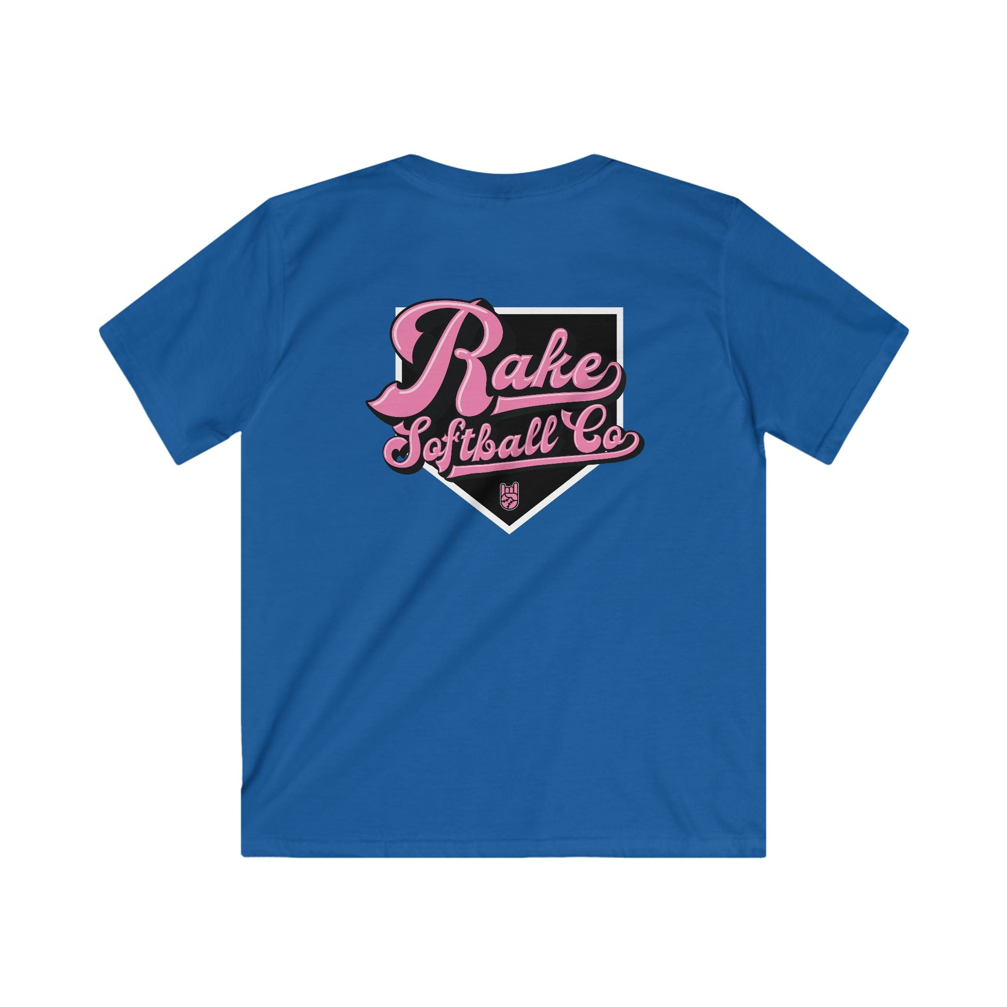 Kids Rake Softball Co. Tee - Rake Baseball Company - RAKE BASEBALL | BASEBALL T-SHIRT | BASEBALL CLOTHING | GOOD VIBES ONLY