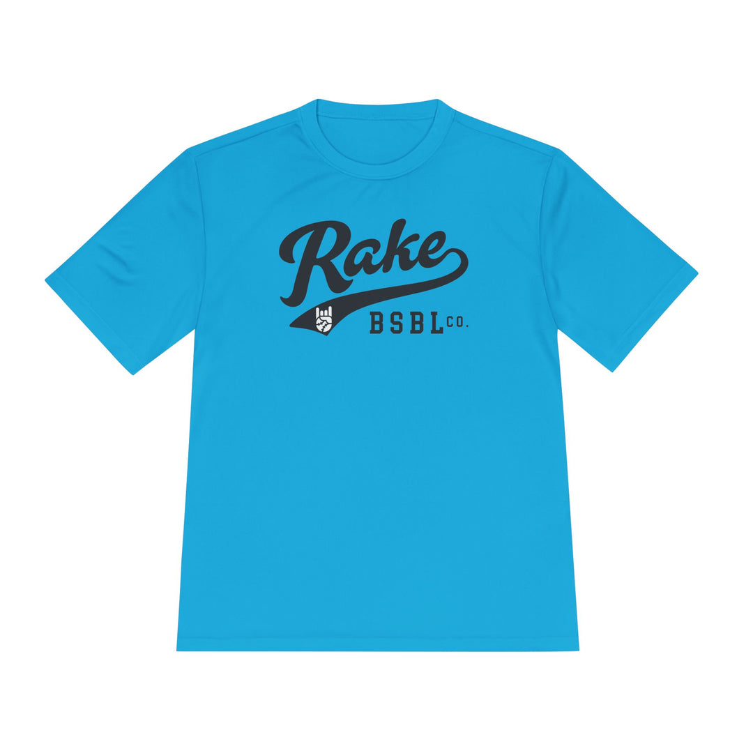 Rake Script Dry Fit Tee - Rake Baseball Company - RAKE BASEBALL | BASEBALL T-SHIRT | BASEBALL CLOTHING | GOOD VIBES ONLY