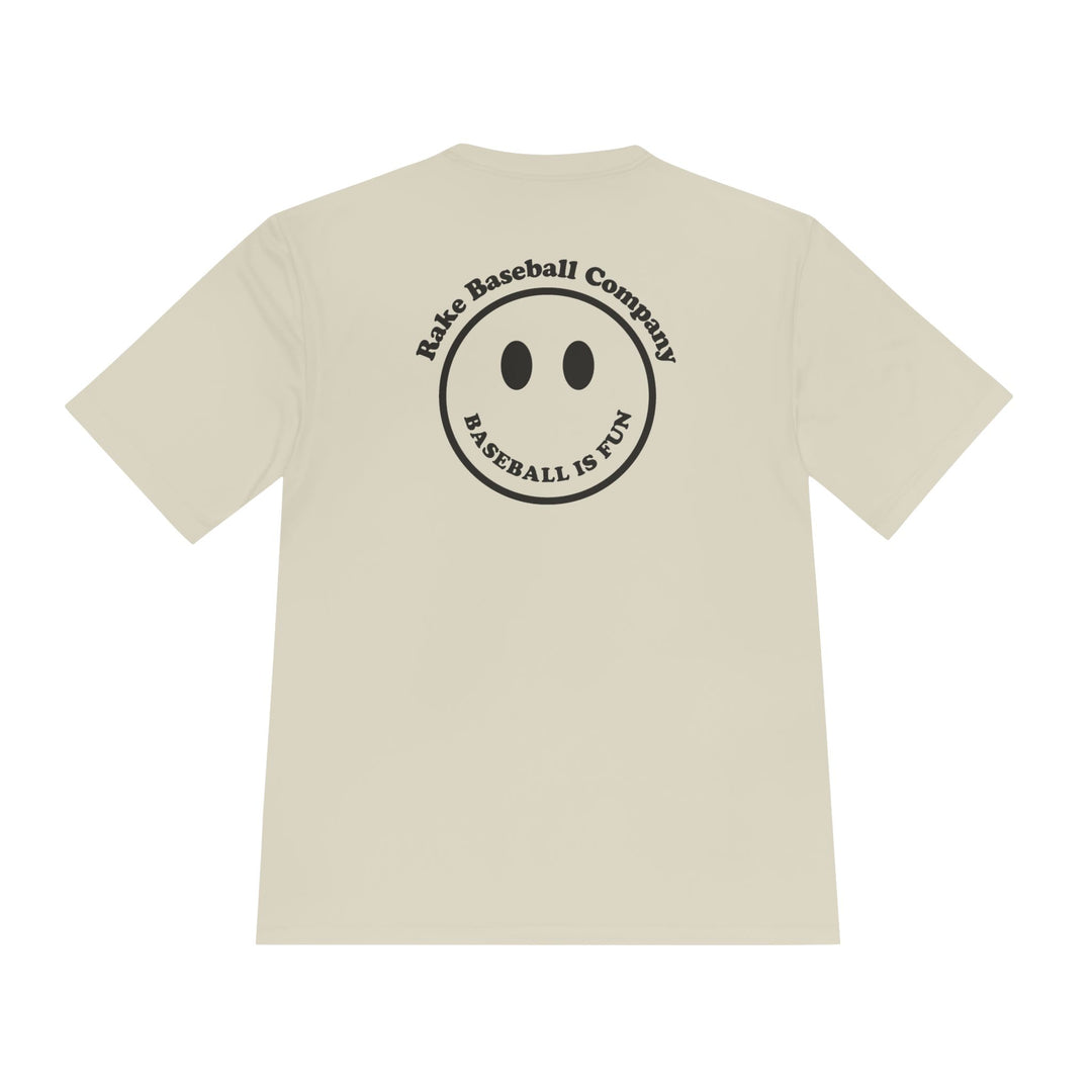 Baseball Is Fun Dry Fit Tee - Rake Baseball Company - RAKE BASEBALL | BASEBALL T-SHIRT | BASEBALL CLOTHING | GOOD VIBES ONLY