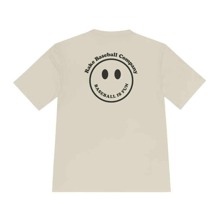 Baseball Is Fun Dry Fit Tee - Rake Baseball Company - RAKE BASEBALL | BASEBALL T-SHIRT | BASEBALL CLOTHING | GOOD VIBES ONLY
