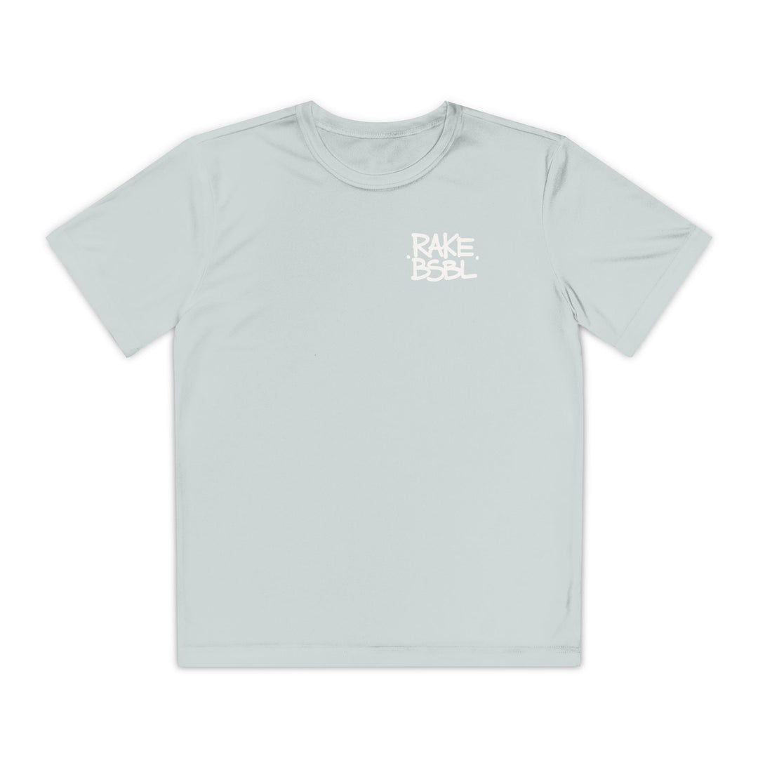 Kids Positive Mental Attitude Dry Fit Tee - Rake Baseball Company - RAKE BASEBALL | BASEBALL T-SHIRT | BASEBALL CLOTHING | GOOD VIBES ONLY