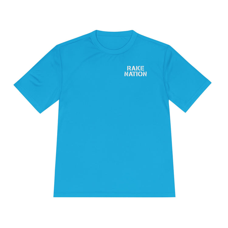 Rake Nation Dry Fit Tee - Rake Baseball Company - RAKE BASEBALL | BASEBALL T-SHIRT | BASEBALL CLOTHING | GOOD VIBES ONLY