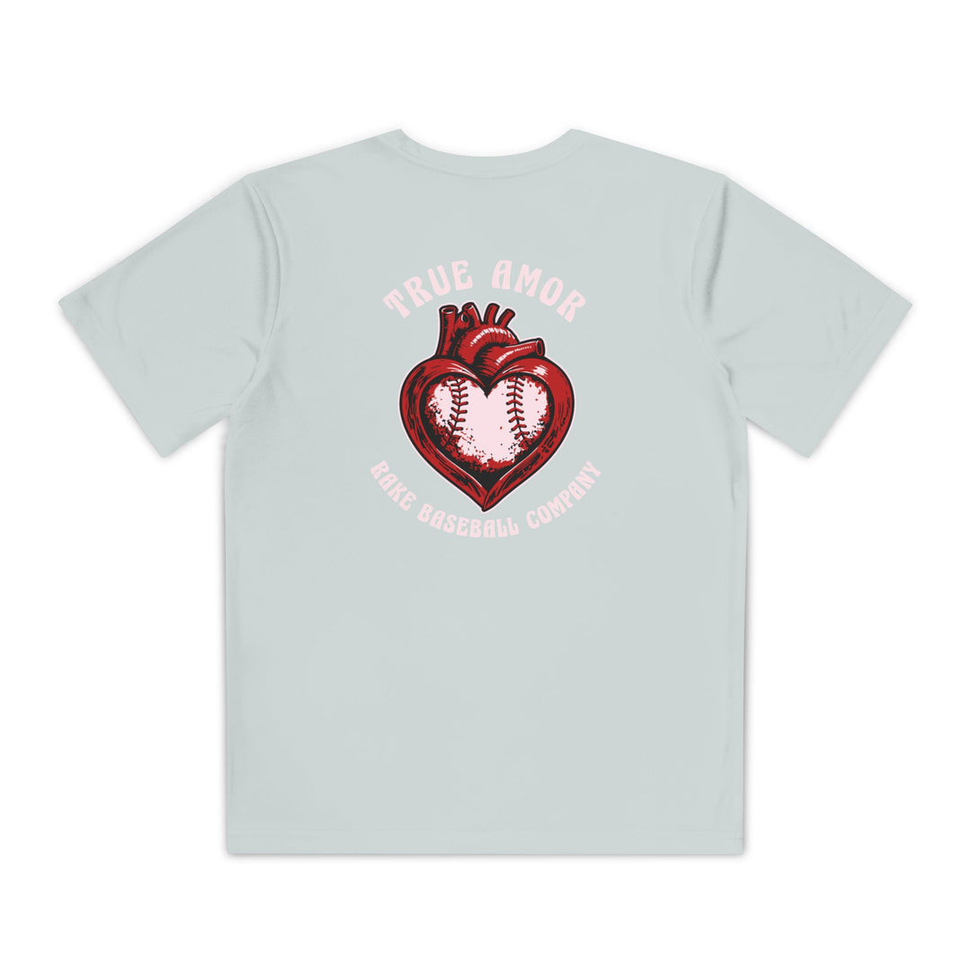 Kids True Amor Baseball Dry Fit Tee - Rake Baseball Company - RAKE BASEBALL | BASEBALL T-SHIRT | BASEBALL CLOTHING | GOOD VIBES ONLY
