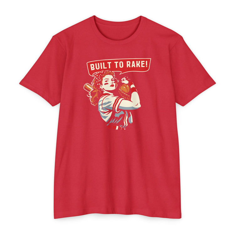 Built to Rake Softball Tee - Rake Baseball Company - RAKE BASEBALL | BASEBALL T-SHIRT | BASEBALL CLOTHING | GOOD VIBES ONLY