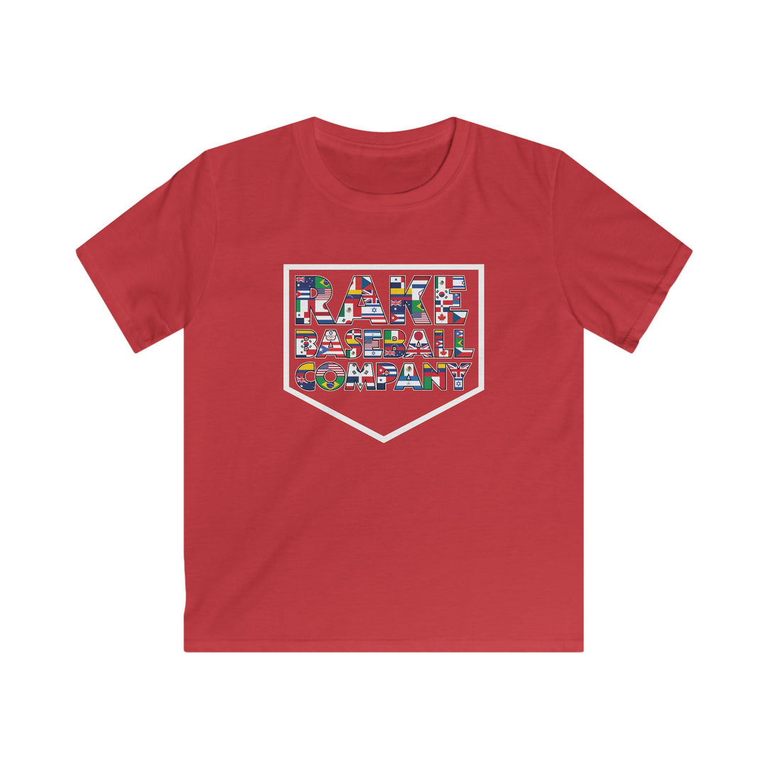 Kids Rake Baseball Company WBC Edition Tee - Rake Baseball Company - RAKE BASEBALL | BASEBALL T-SHIRT | BASEBALL CLOTHING | GOOD VIBES ONLY