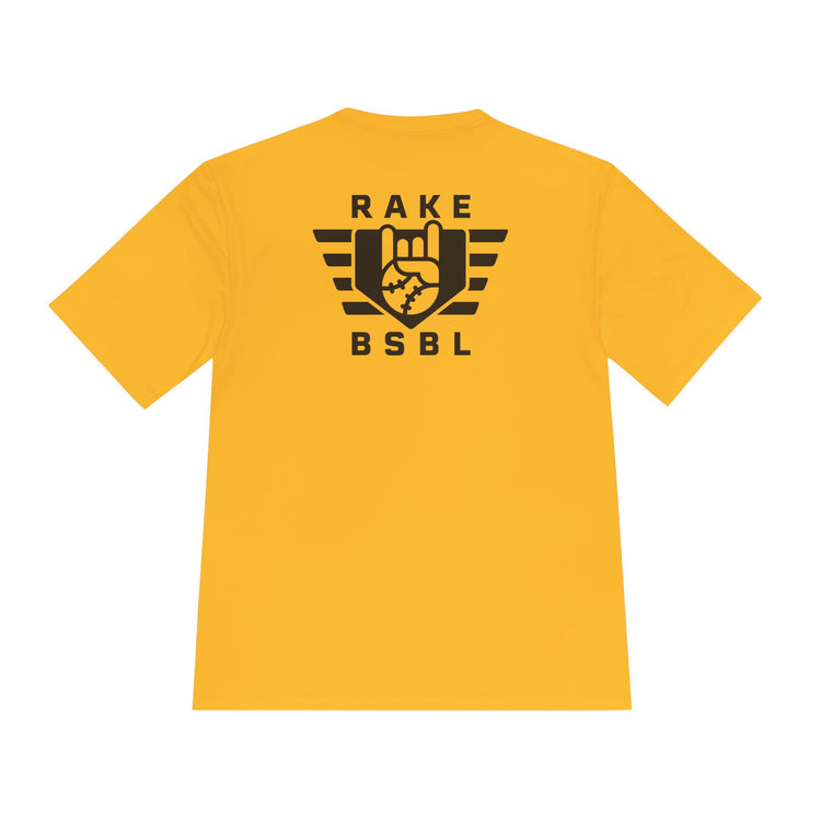 Rake Flag Dry Fit Tee - Rake Baseball Company - RAKE BASEBALL | BASEBALL T-SHIRT | BASEBALL CLOTHING | GOOD VIBES ONLY