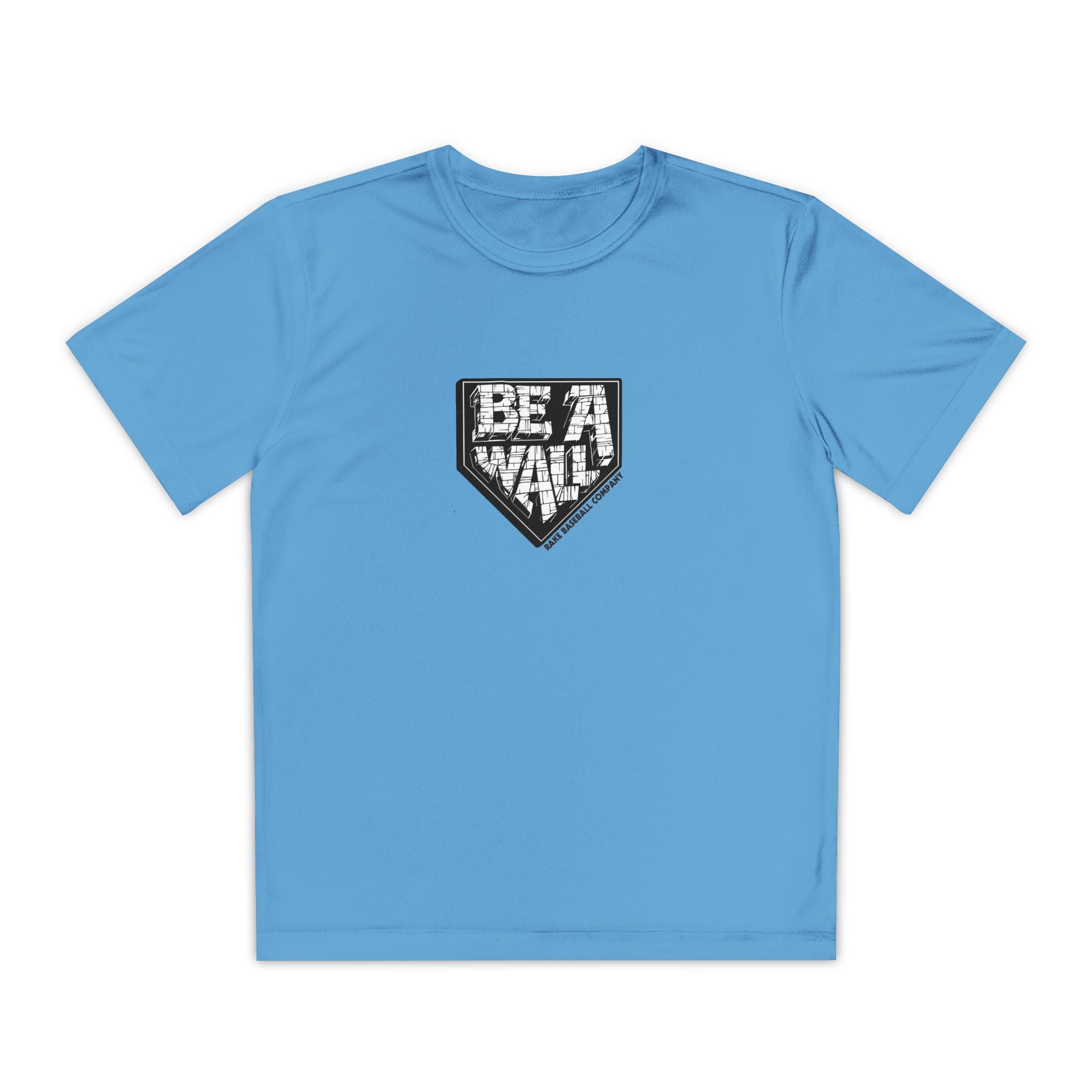 Kids Be A Wall Dry Fit Tee - Rake Baseball Company - RAKE BASEBALL | BASEBALL T-SHIRT | BASEBALL CLOTHING | GOOD VIBES ONLY